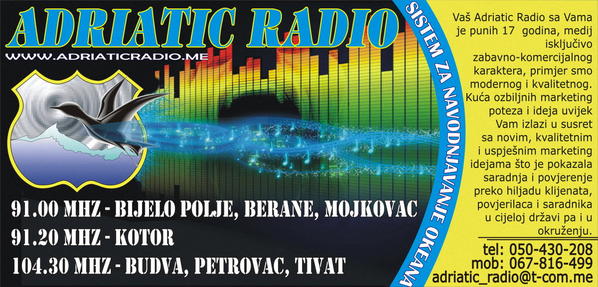 ADRIATIC RADIO BIJELO POLJE CRNA GORA